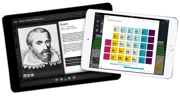 iPads with educational content