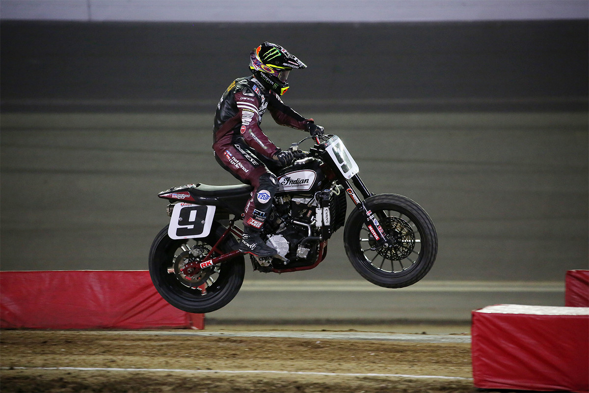 Jared Mees on an Indian Motorcycle FTR750