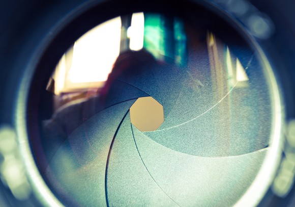 Camera lens focus aperture