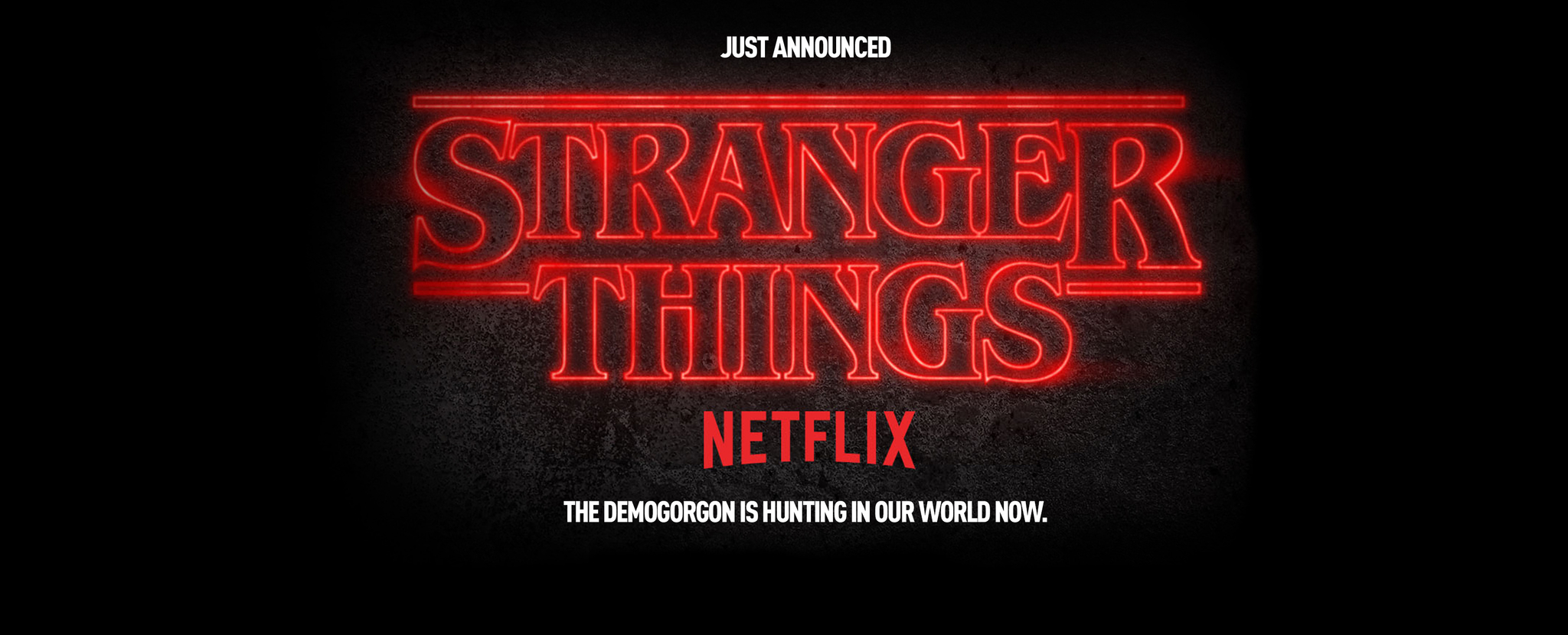 Universal's Halloween Horror Nights ad for Stranger Things.