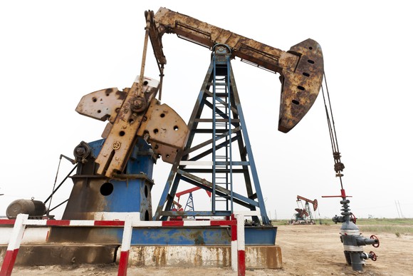 rusty oil pump.