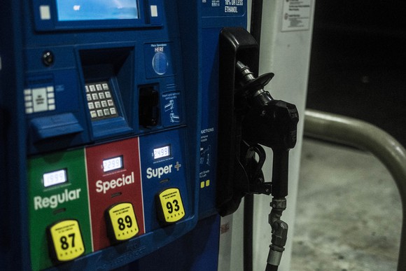 A gas pump.