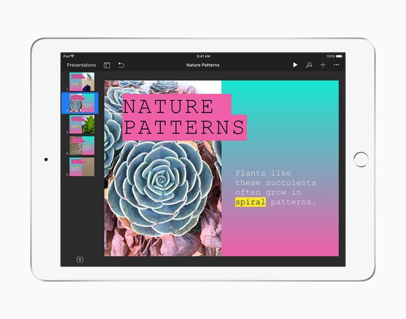An Apple iPad.