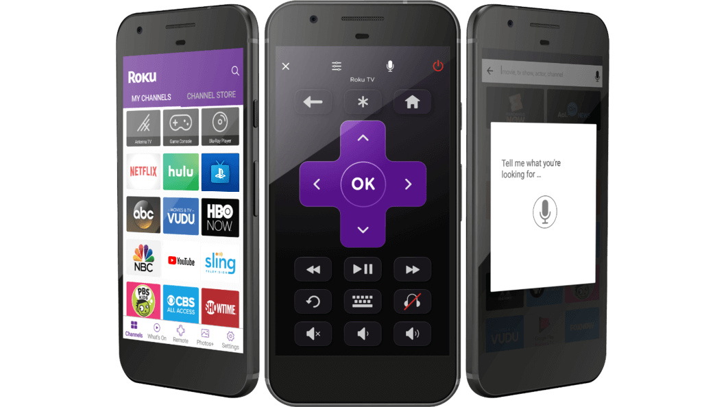 Smartphones with Roku app featured