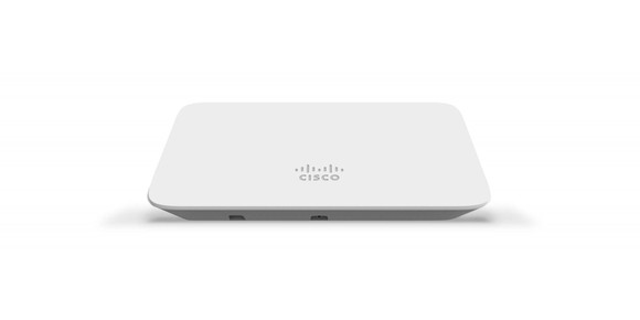 A Cisco Meraki indoor access point.