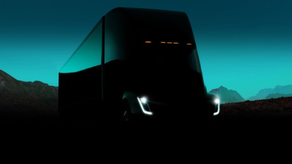 The Tesla Semi is shown.