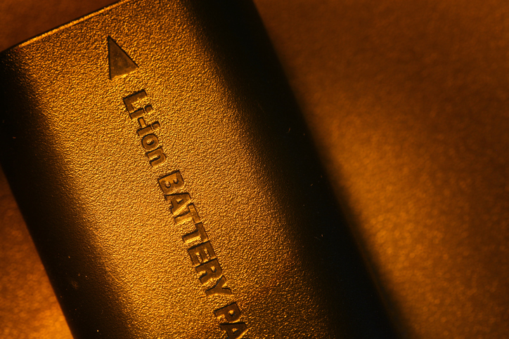 A lithium-ion battery.