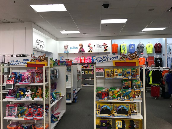 A toy section at a Kohl's store