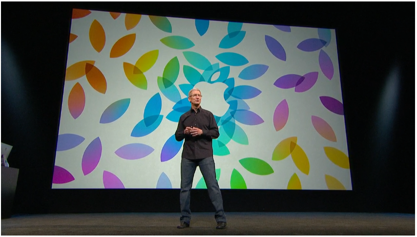 Apple CEO Tim Cook at a company product event