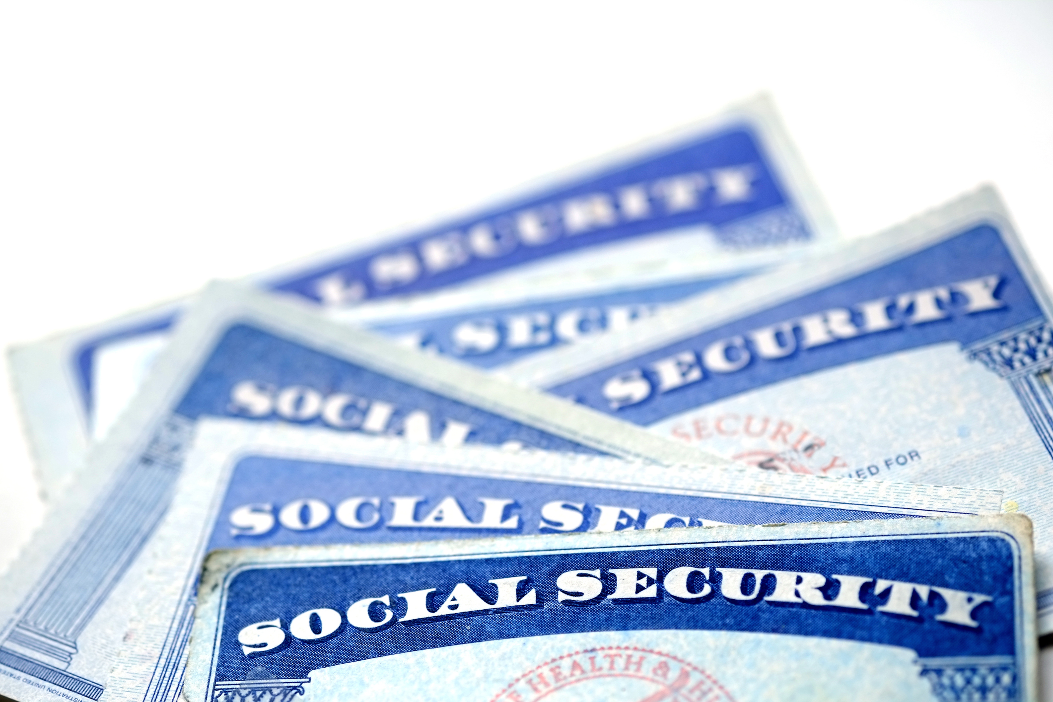 Pile of Social Security cards