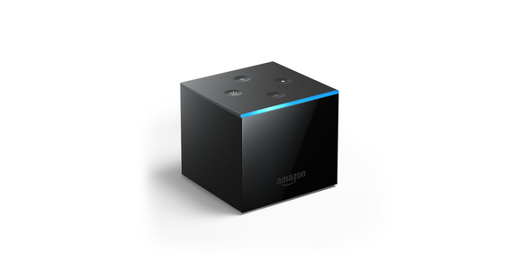 Fire TV Cube on a white background