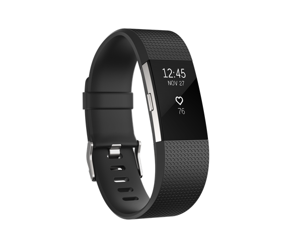 Black Fitbit device.