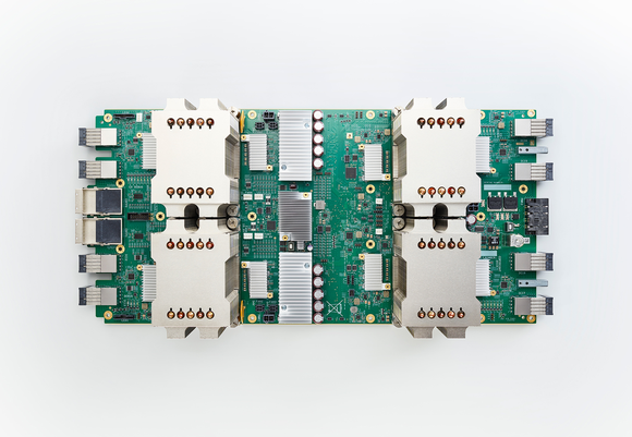 Google's Tensor Processing Unit (TPU) AI chip.