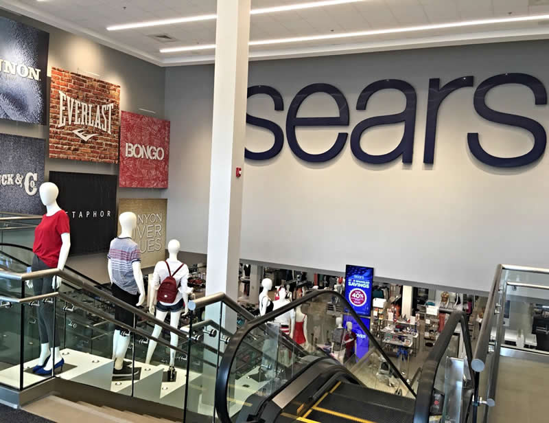 Entrance to Sears store