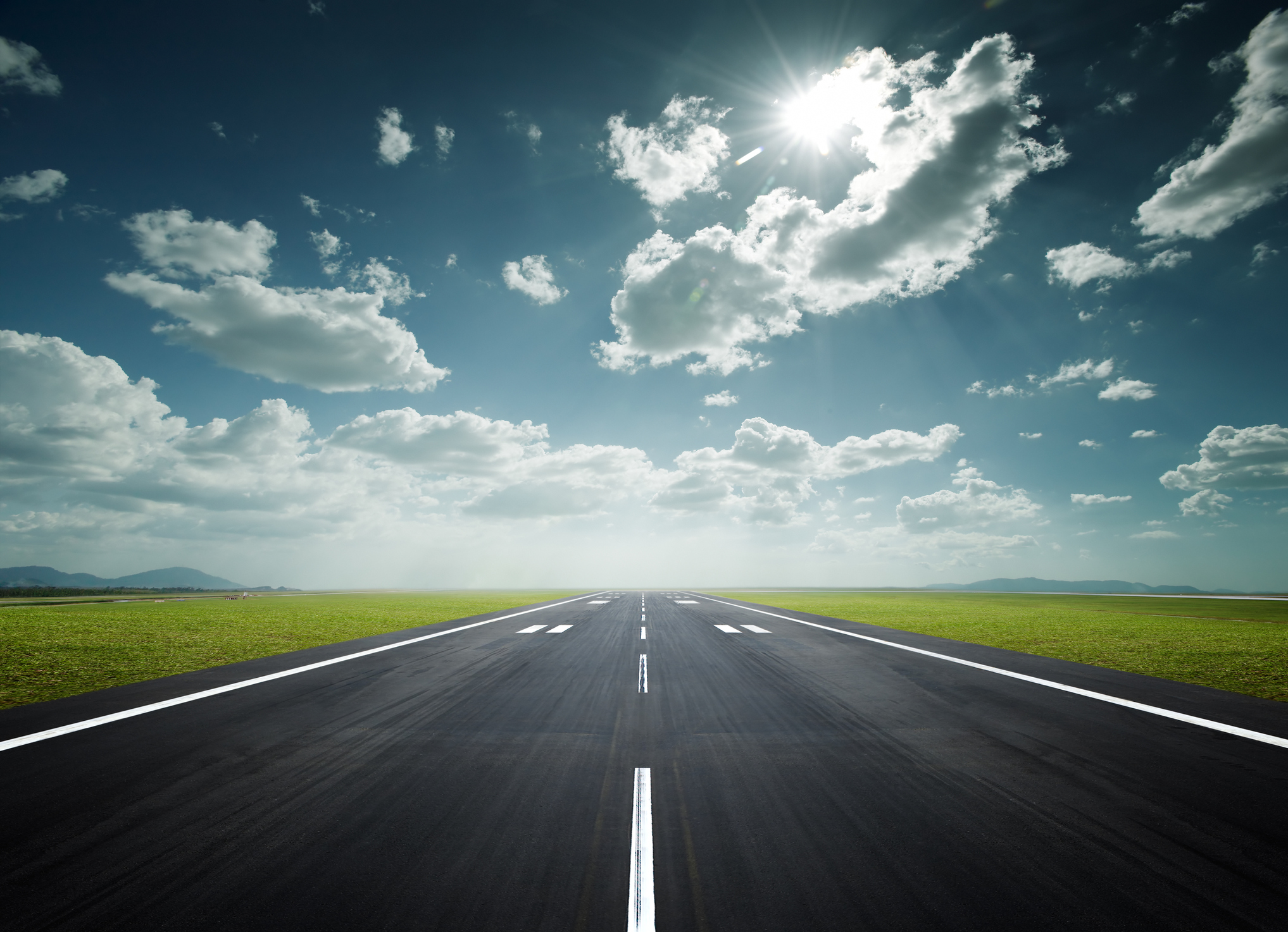 An airport runway
