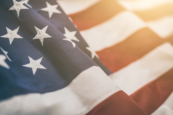 An American flag