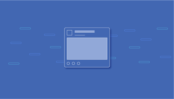 Generic illustration of a Facebook post