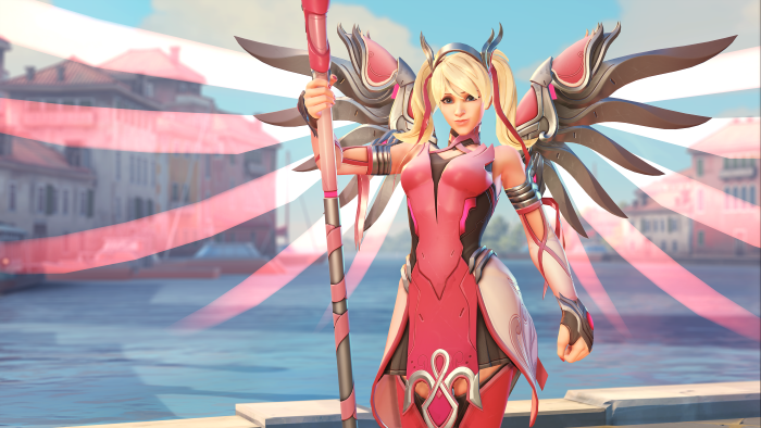 Artwork of one of Activision's Overwatch characters.