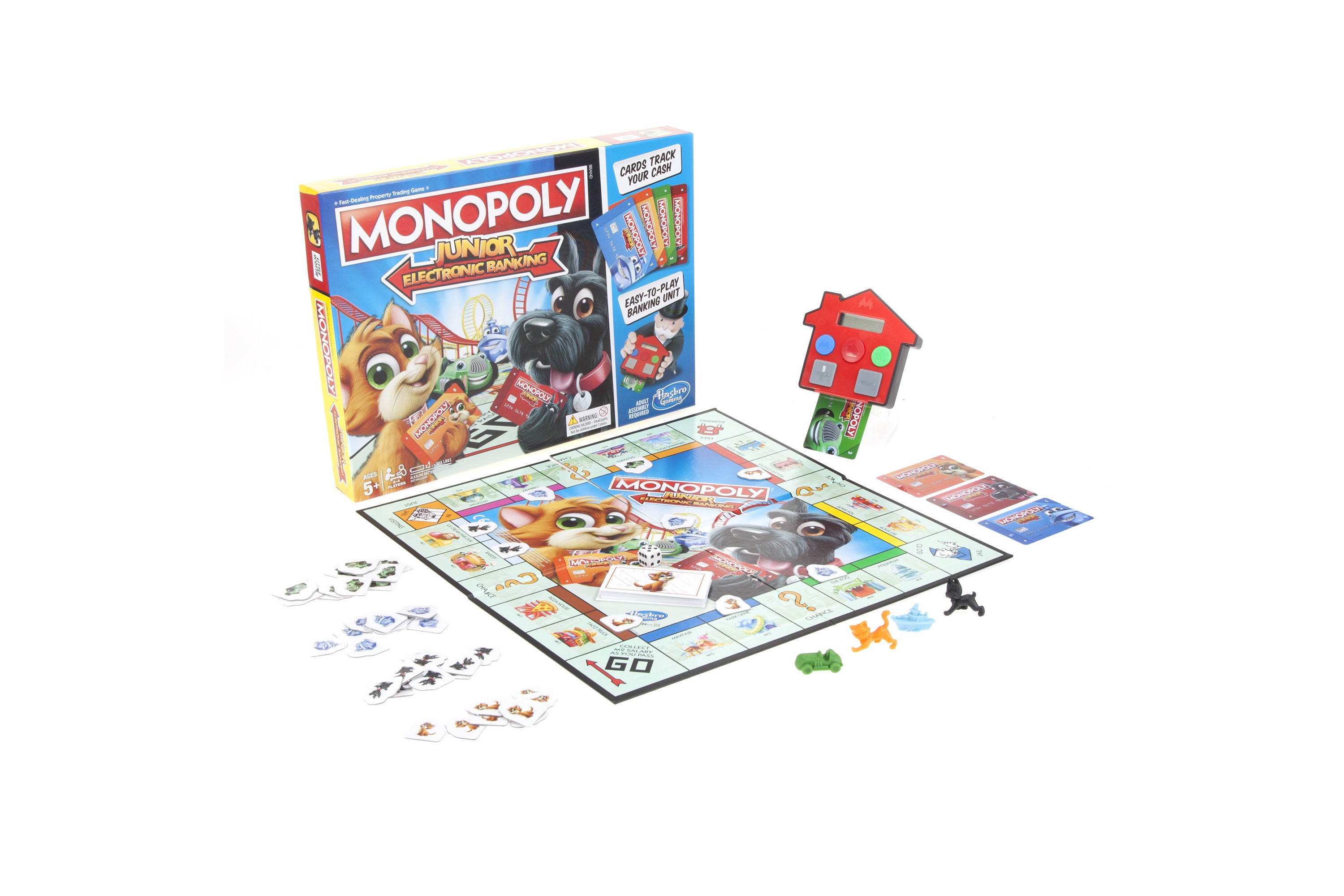 A Monopoly board game.