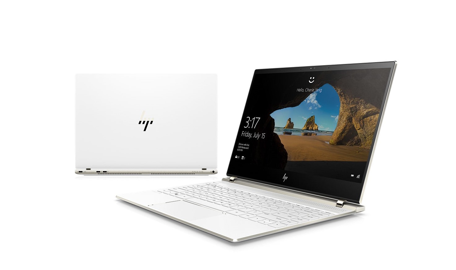An HP laptop.