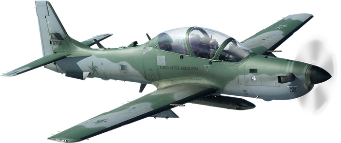 Super Tucano turboprop fighter plane