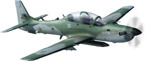 Super Tucano turboprop fighter plane
