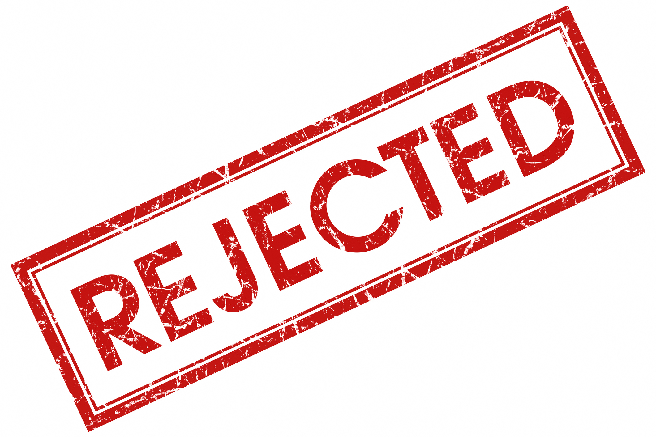 Rejected stamp