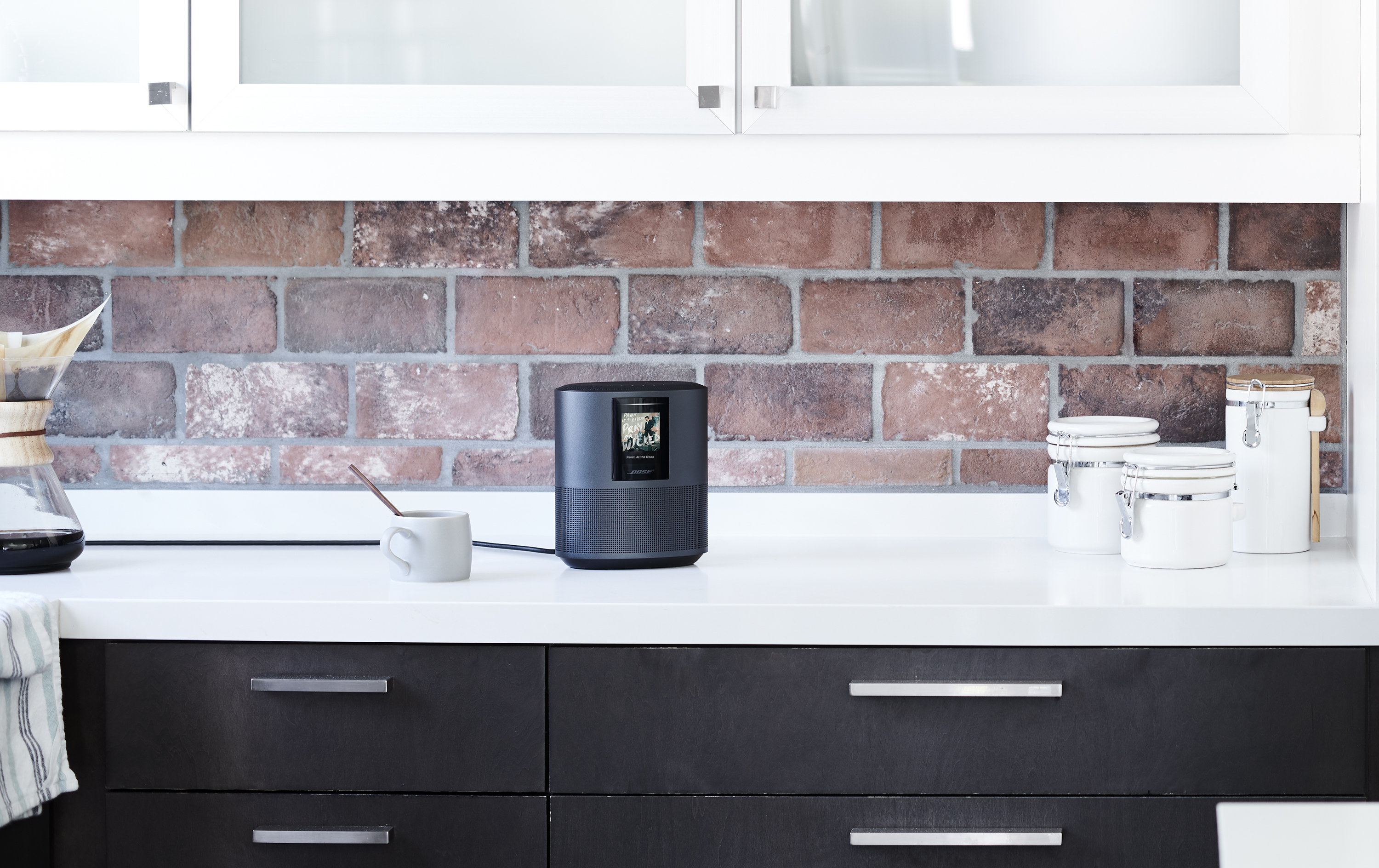 Bose Home Speaker 500 on a kitchen counter