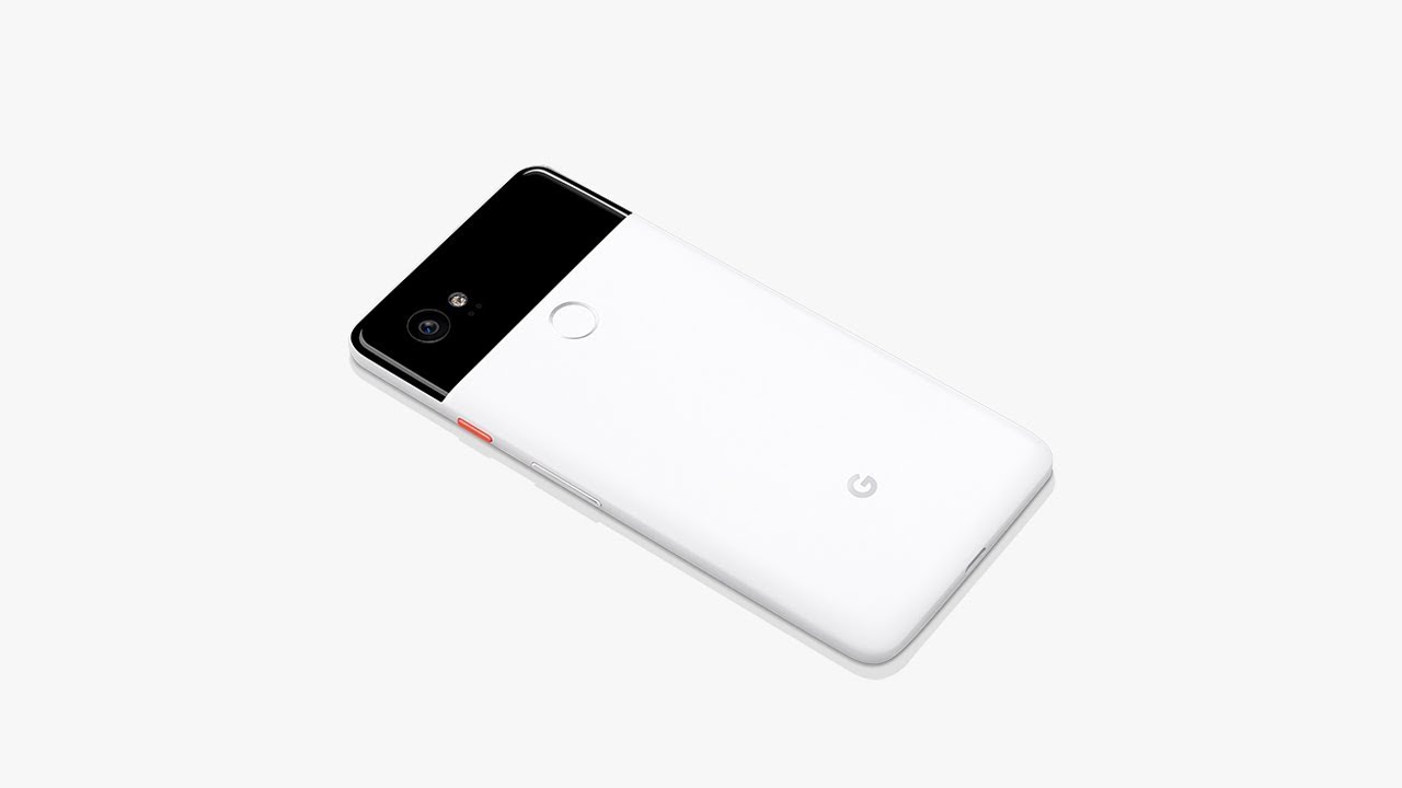 The back of a Google Pixel 2 smartphone
