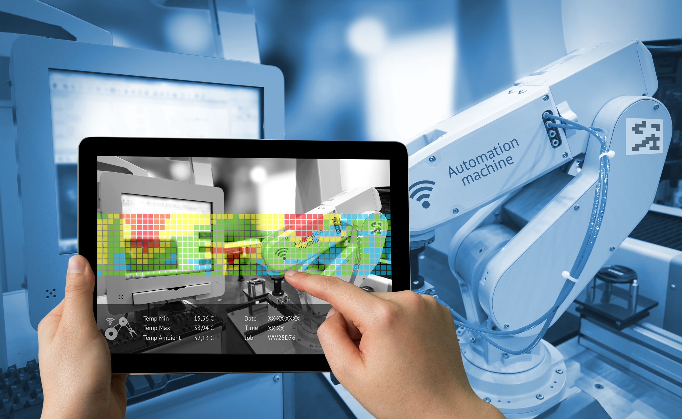An IoT device in an automated production setting