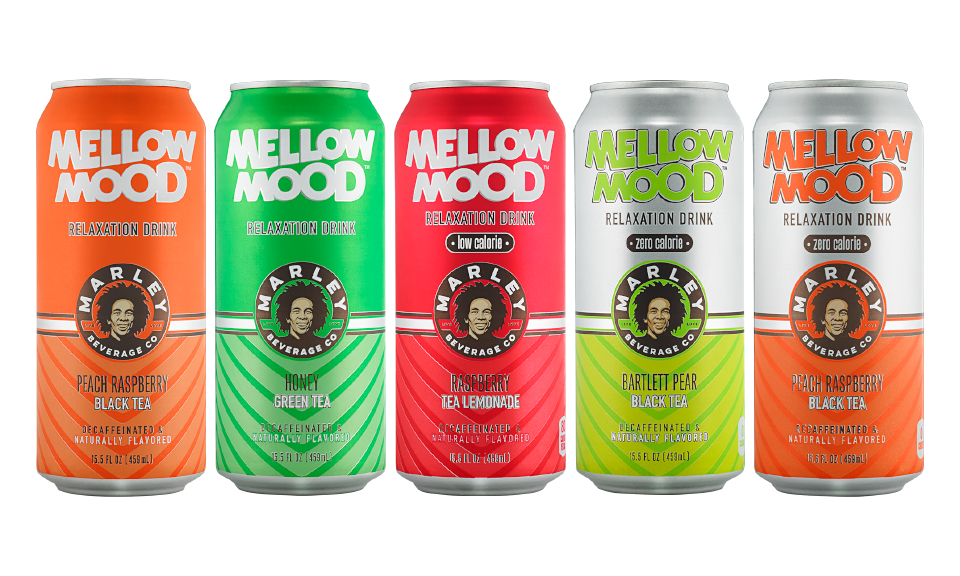 Mellow Mood beverages through a Bob Marley license.