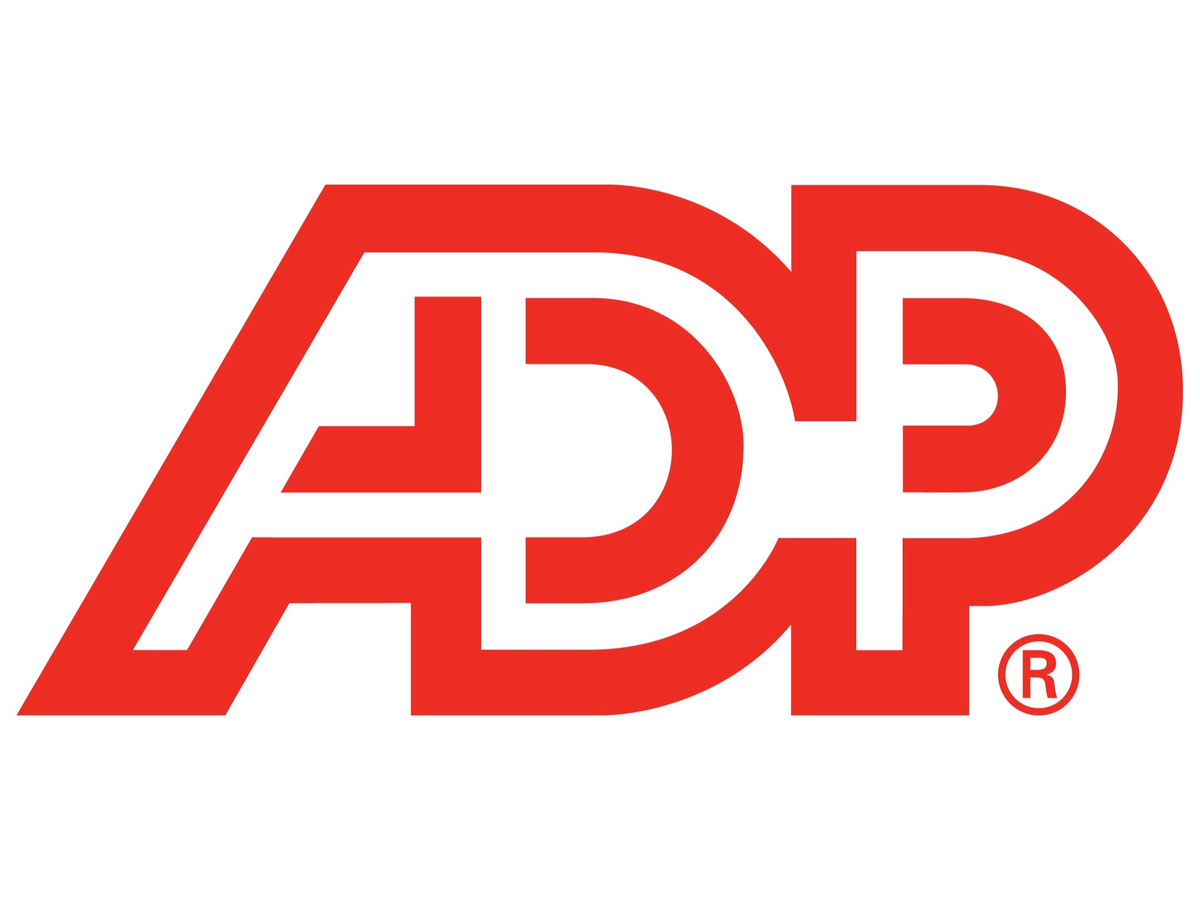 ADP red text logo