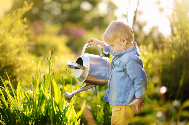 046 boy gardening