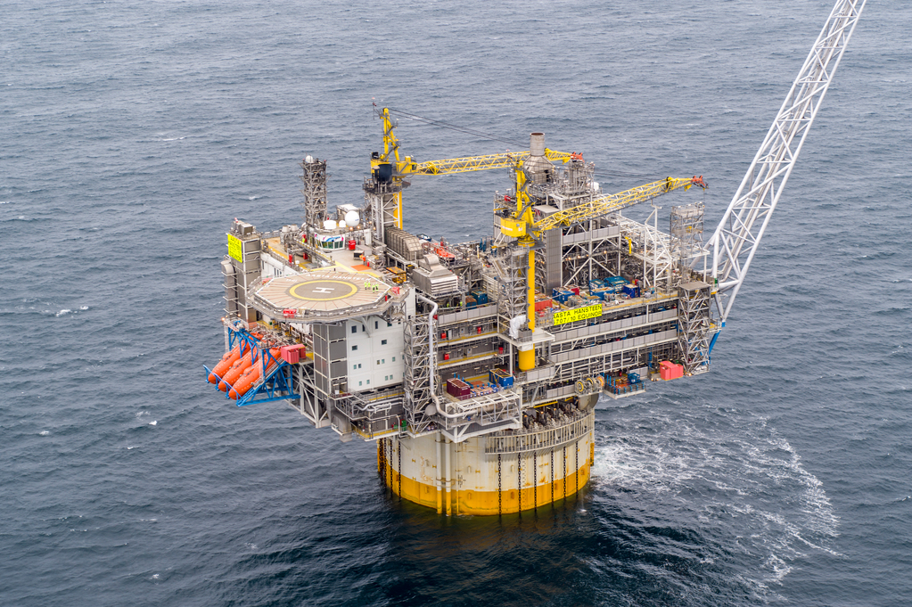 Offshore oil platform.