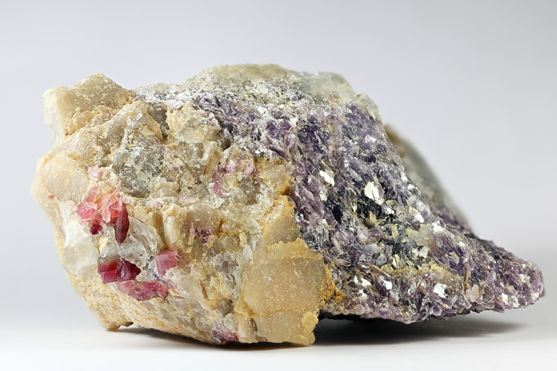 Lithium spodumene mineral rock