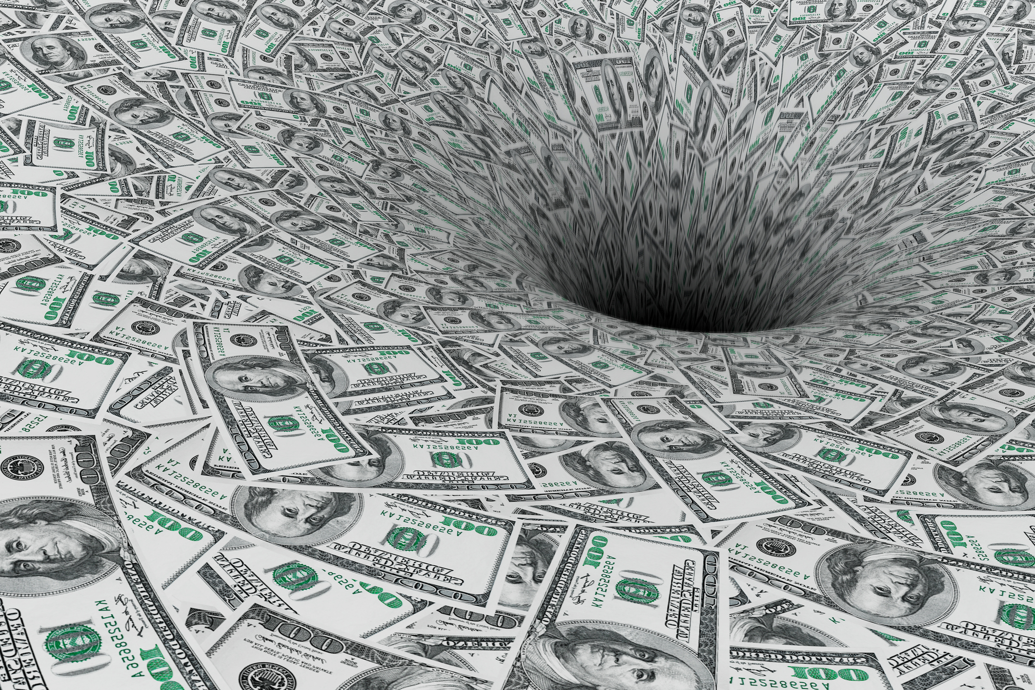 Cash going down a drain.