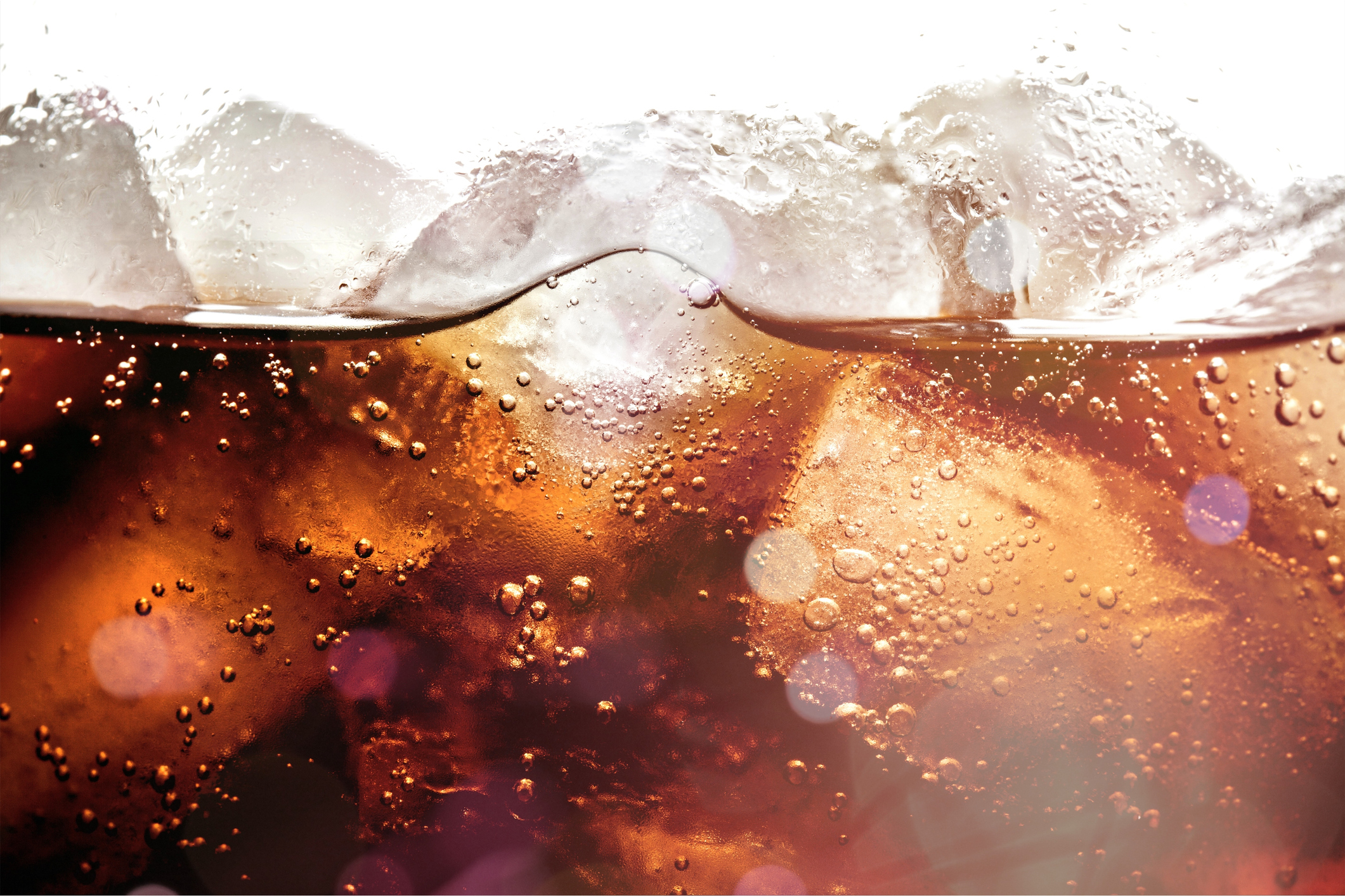 A glass of cola.