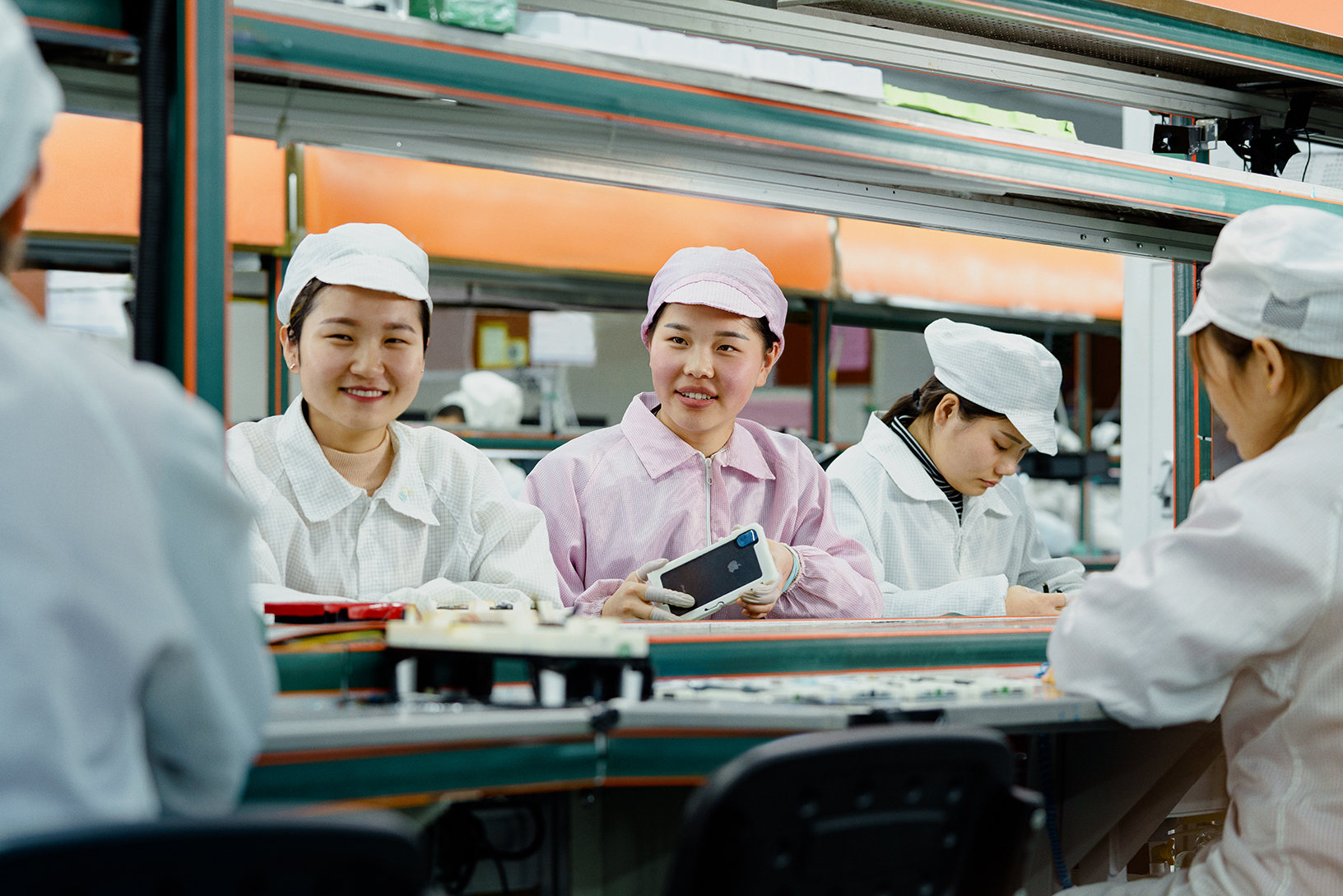 An iPhone production facility.