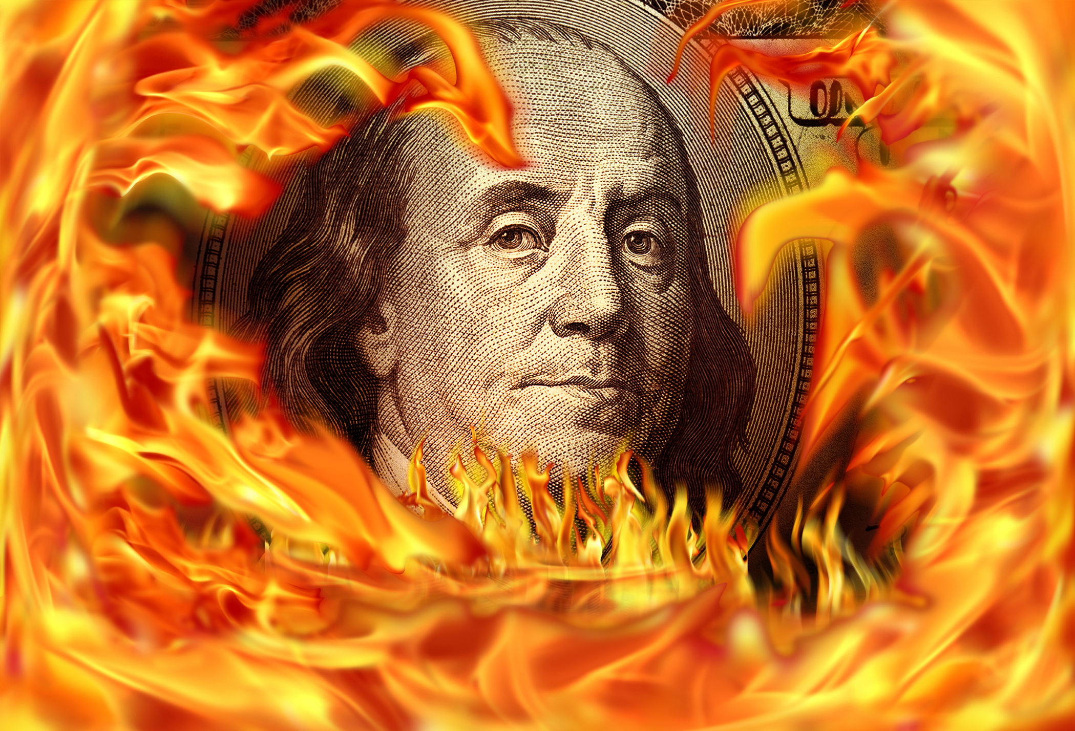 Burning cash.