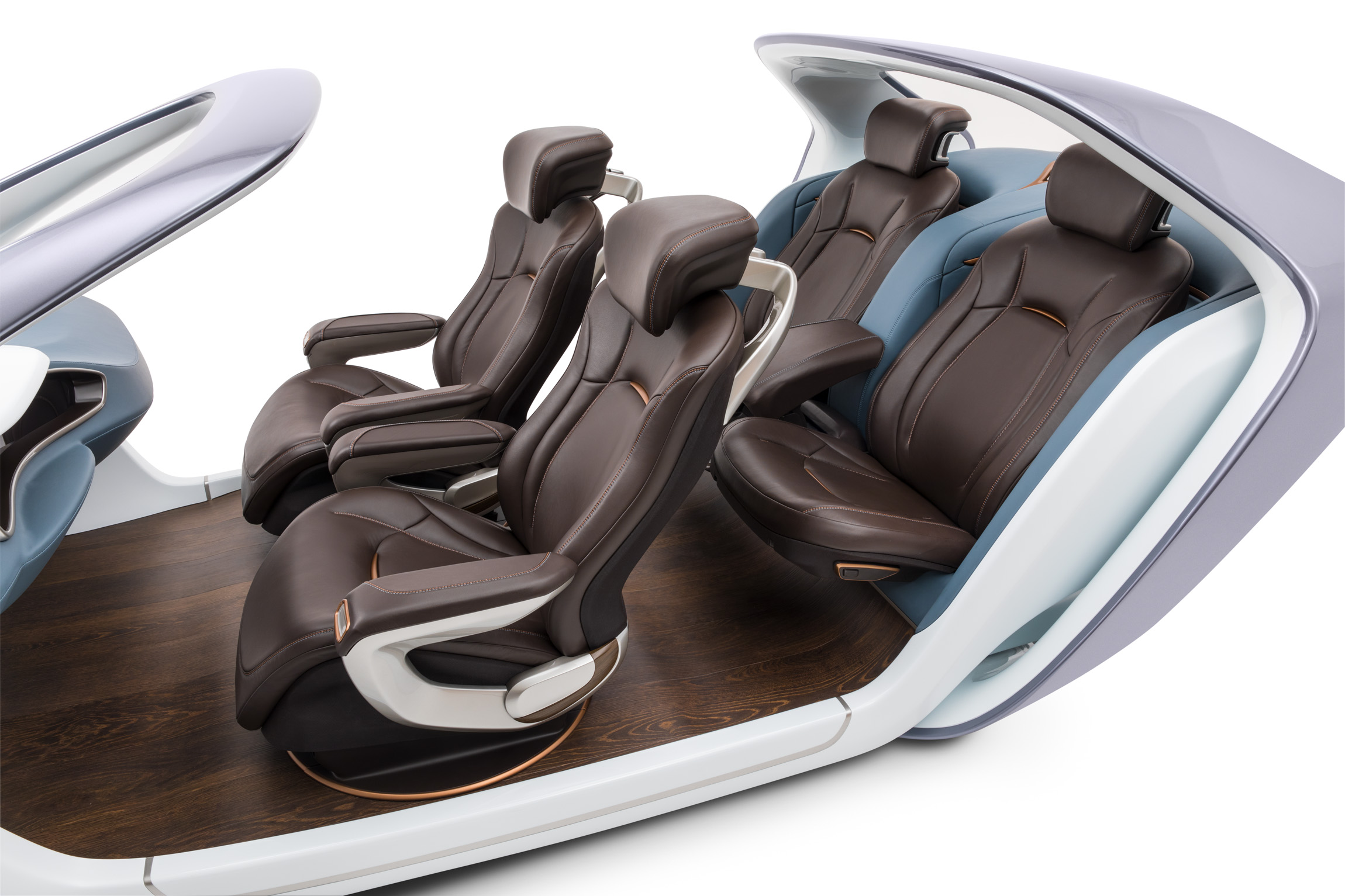 A model of an automotive interior.