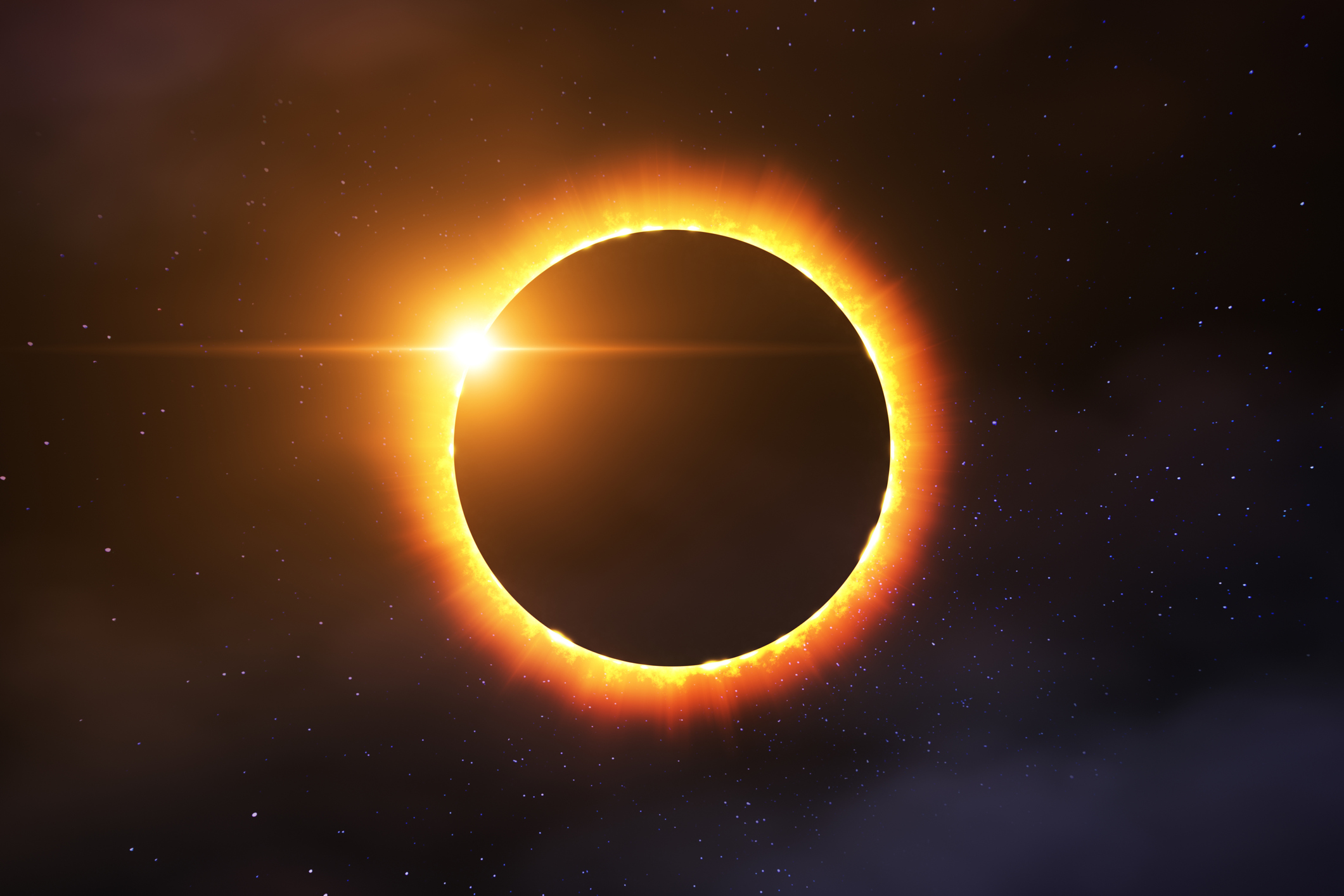 A solar eclipse