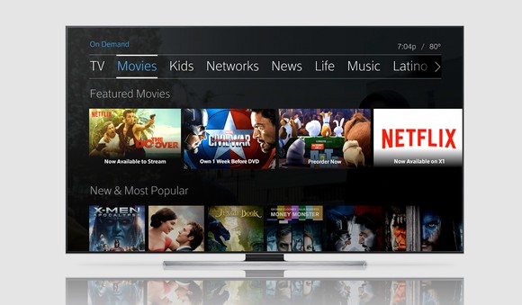 Netflix on Comcast's X-1 Platform.