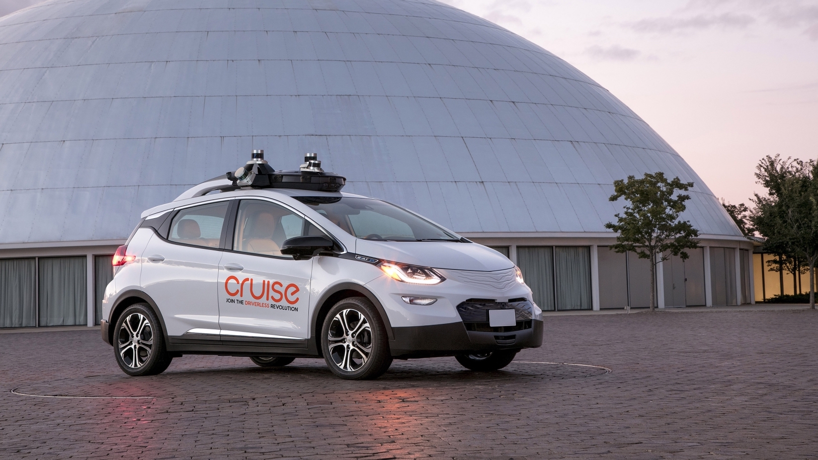 Cruise Automation car sitting by itself.