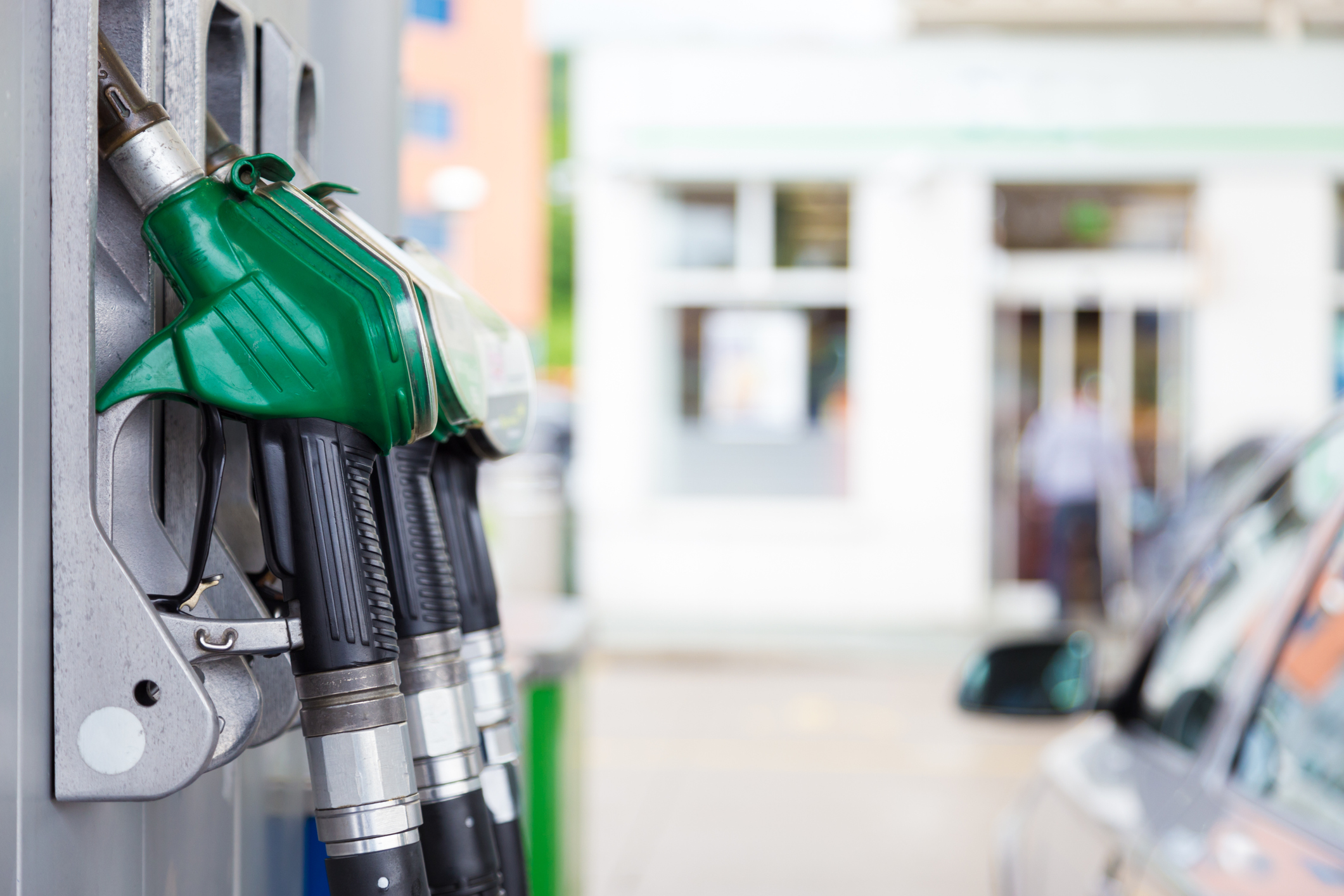 Gas pumps.