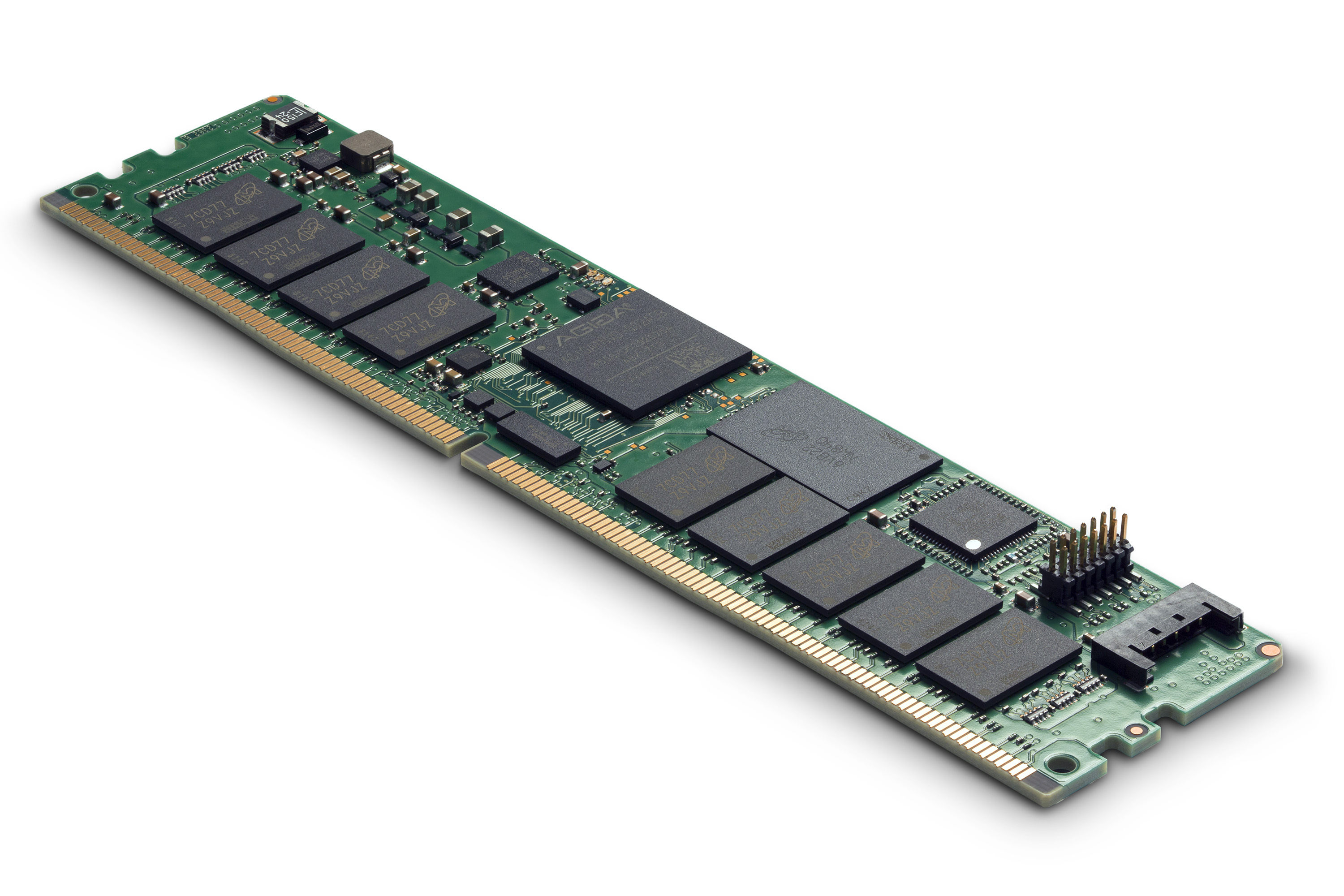 A DRAM module.