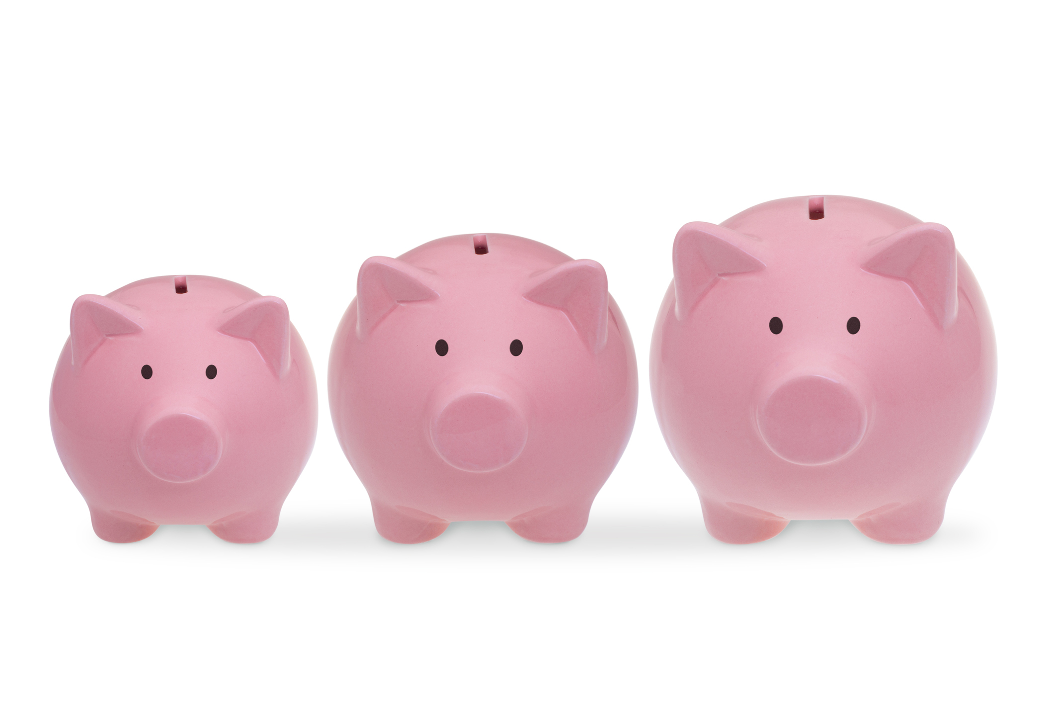 3 piggy banks