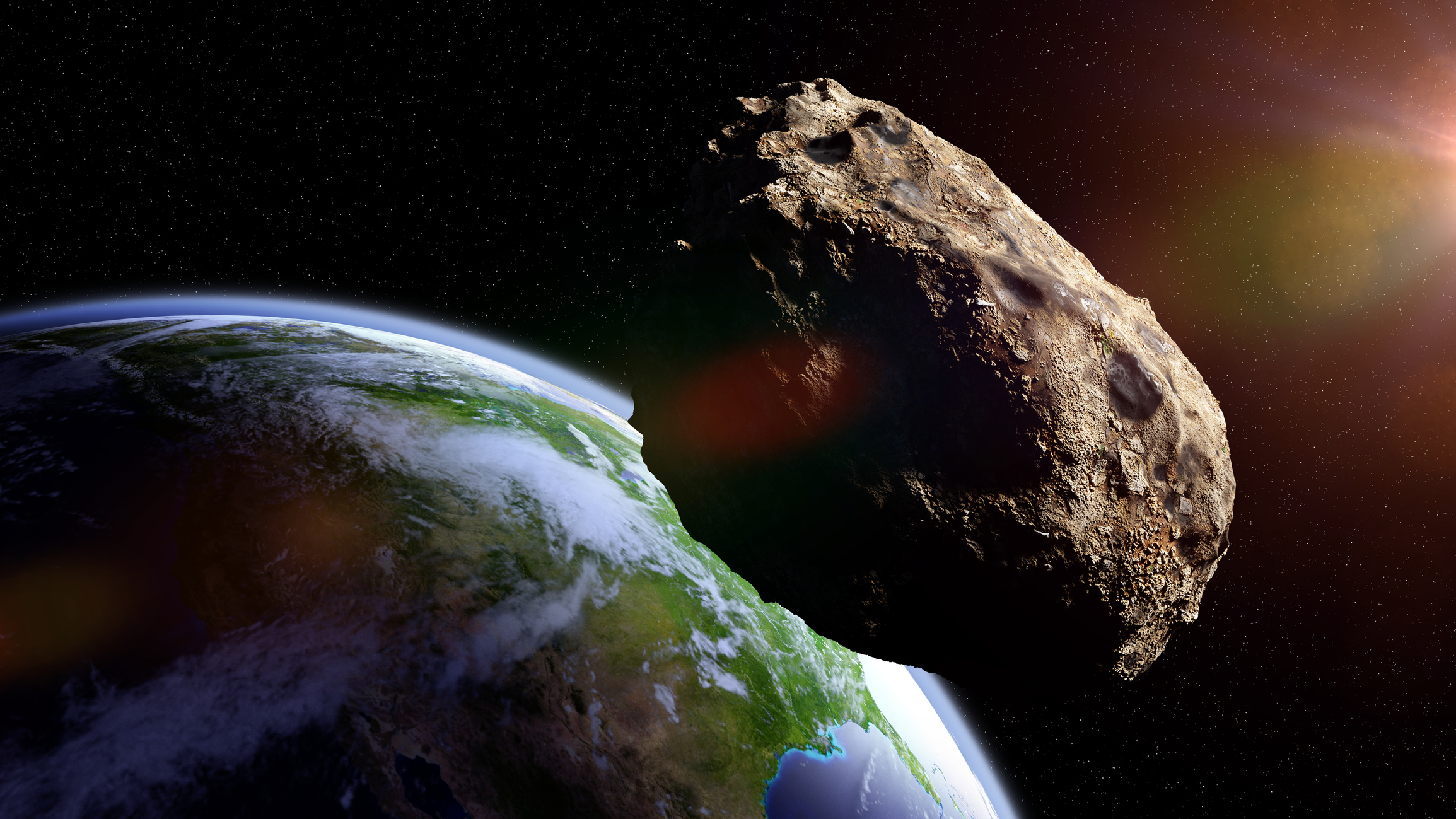 Asteroid heading towards earth.