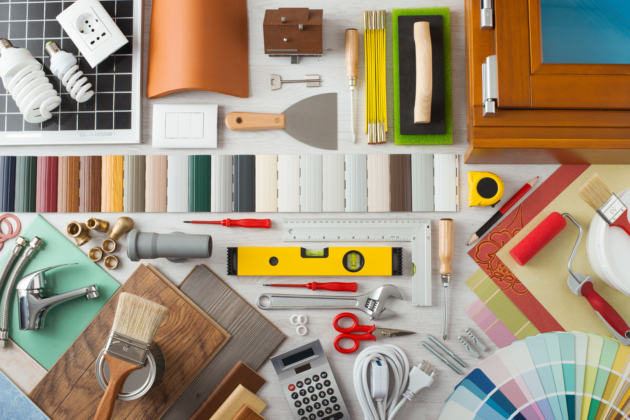 A collection of DIY tools.
