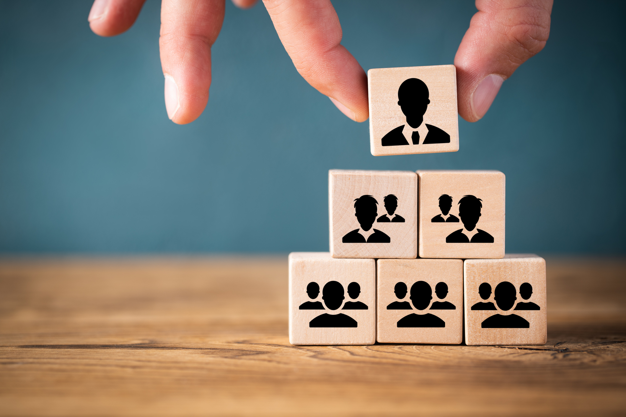 Building blocks with faces on them.