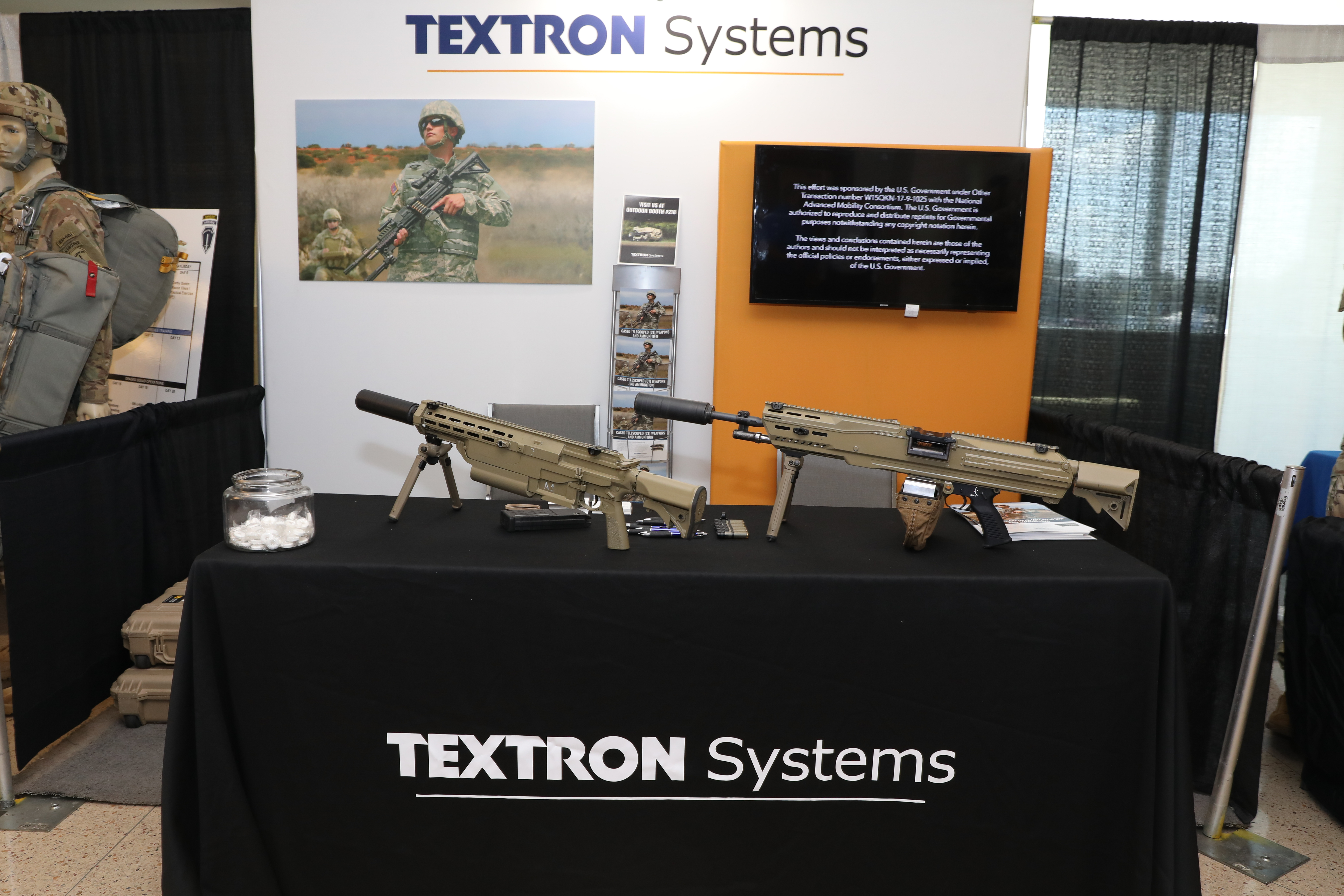 Textron's entry on display at a vendor booth